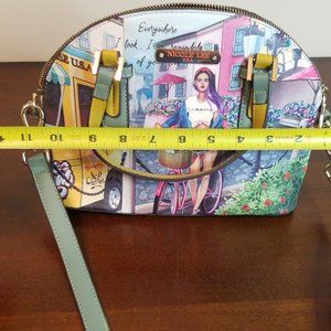 Nicole Lee Cozy Street Milan Mini Satchel Crossbody w/Wallet NEW